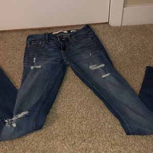 ripped hollister jeans